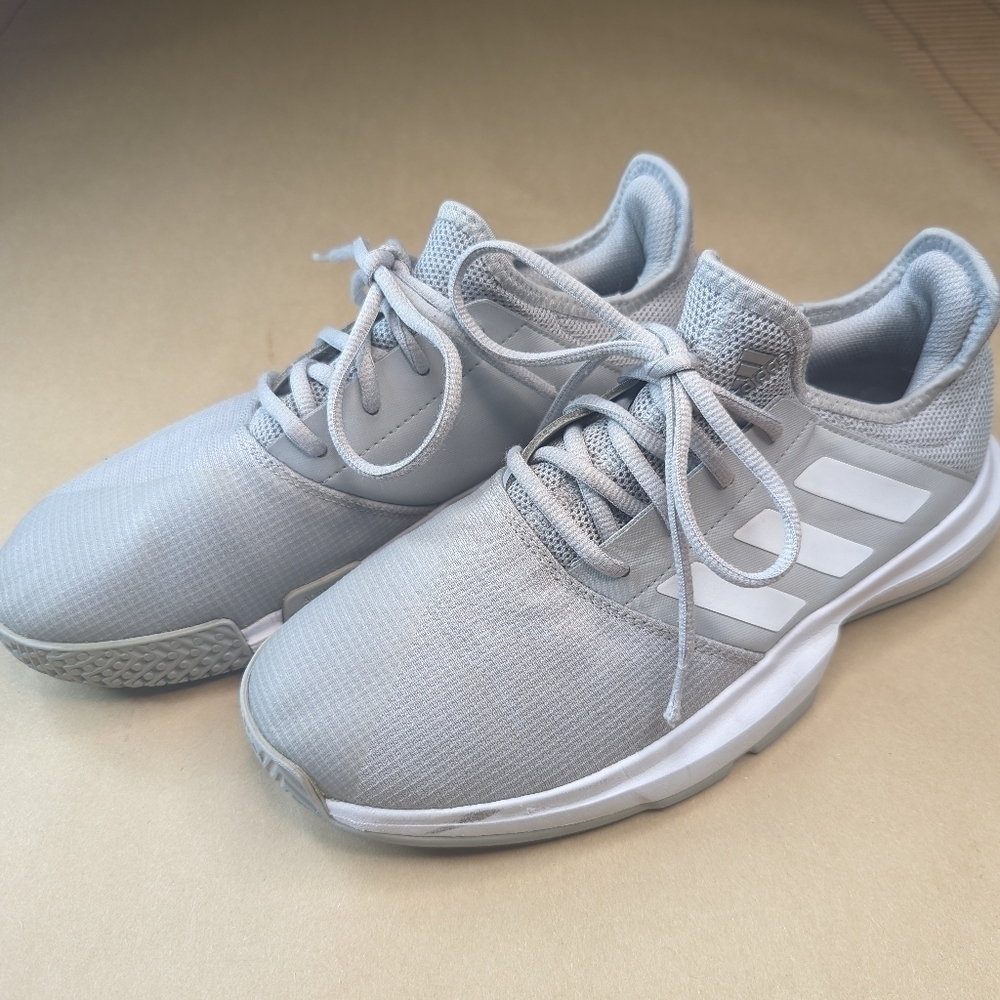Adidas Game Court Men’s sz 7 Tennis Shoe Sneaker gray Trainer Tennis Shoe #Gz851